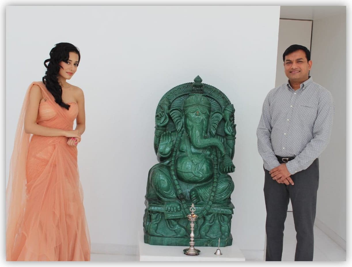 Amrita Rao at Gyan Museum.